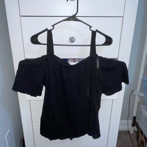Black Off the Shoulder Top